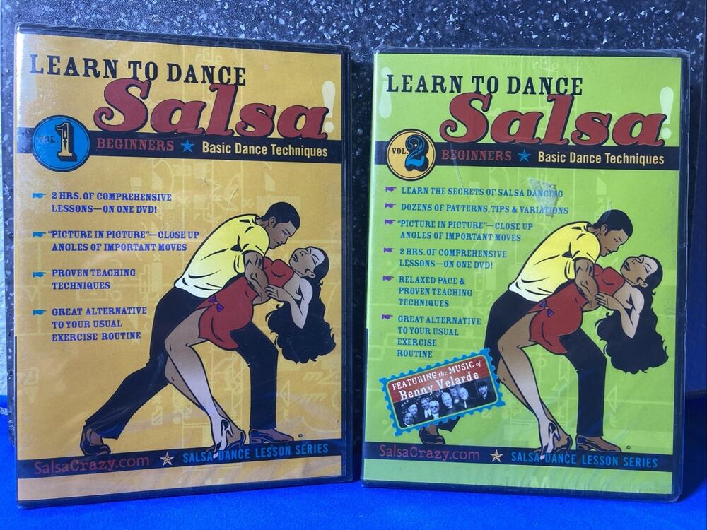 Learn to Dance Salsa Vol 1+2 DVD Set New Sealed